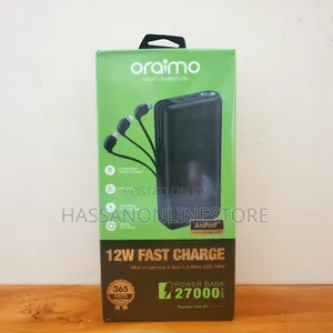 Oraimo Traveler Link 27 27000mah 3 Built-in Charging Cables