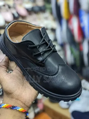 Boys School Shoes Black Full