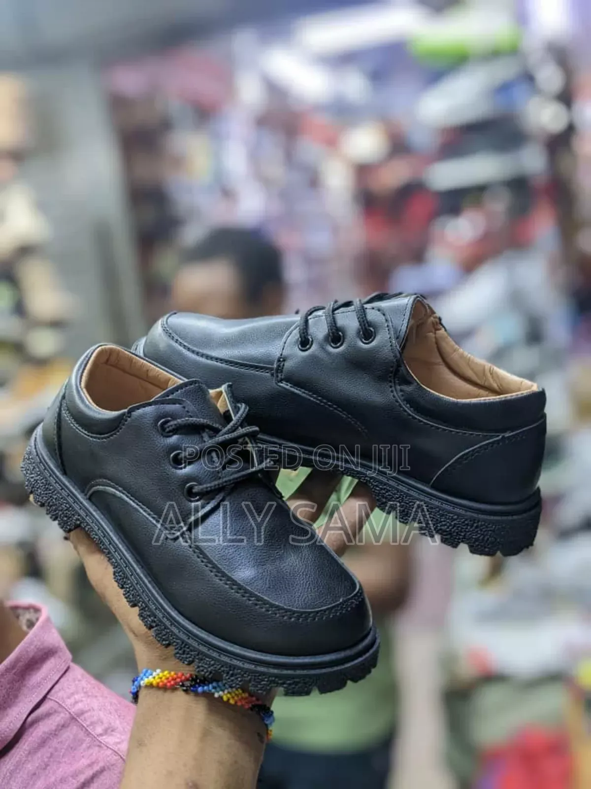 Boys School Shoes Black Full