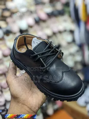 Boys School Shoes Black Full