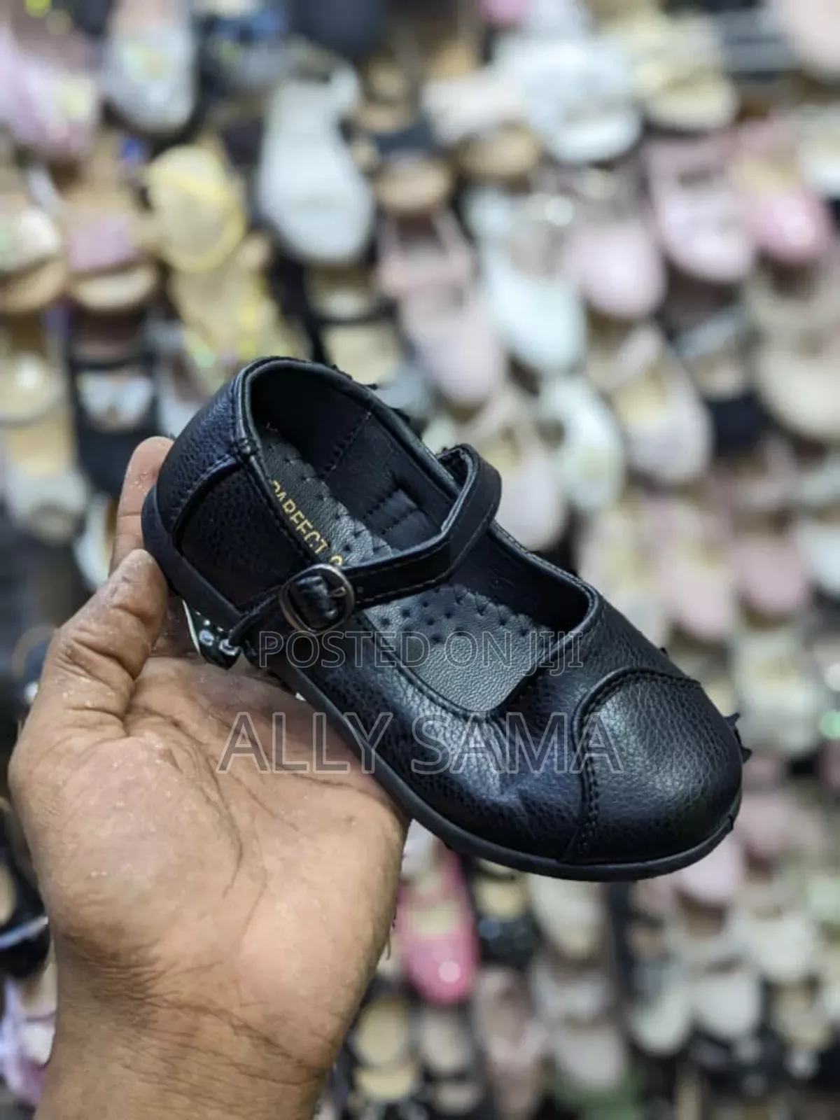 Baby Girls School Shoes Black Full