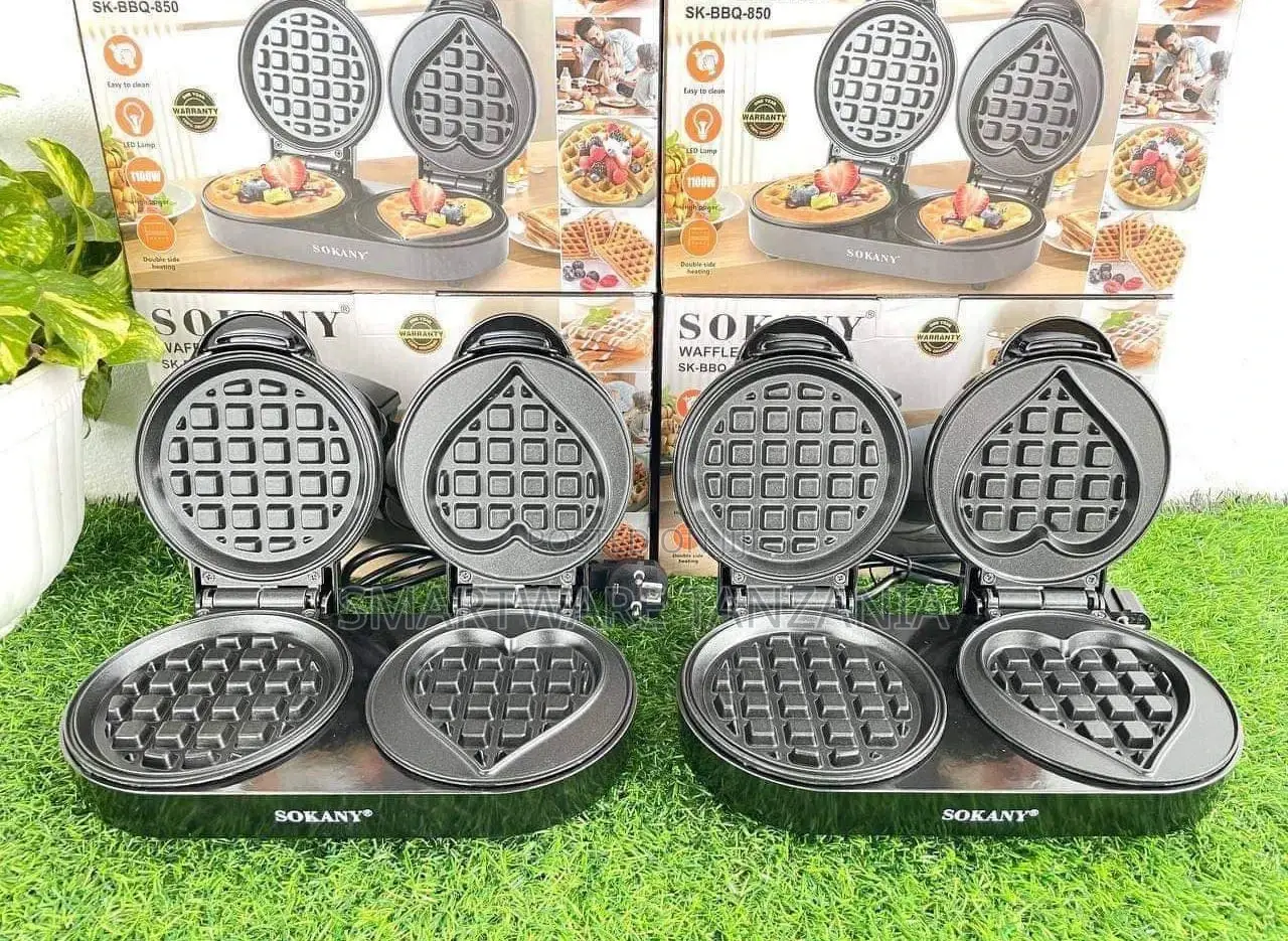 Waffle Maker, Double Head Egg Waffle Maker Machine Stainless