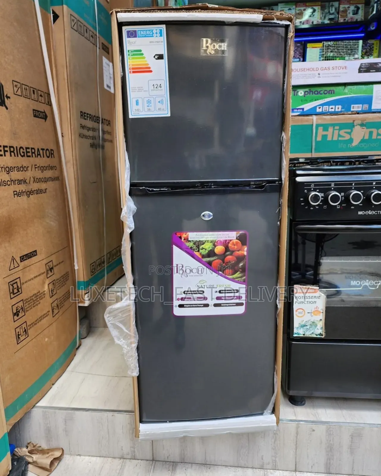 Roch Refrigerator 132 Litres/Friji 132l