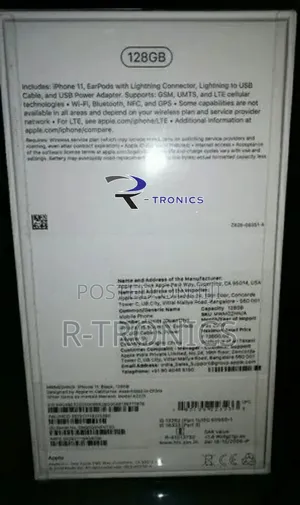 New Apple iPhone 11 64 GB Black