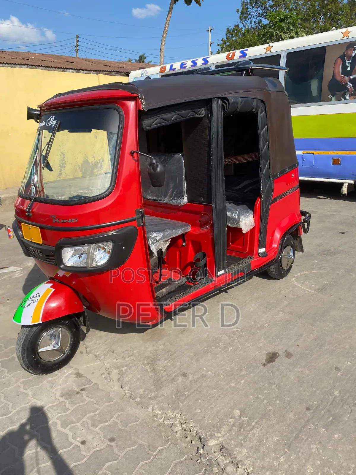 TVS King Deluxe Plus iTouch Start 2024 Red