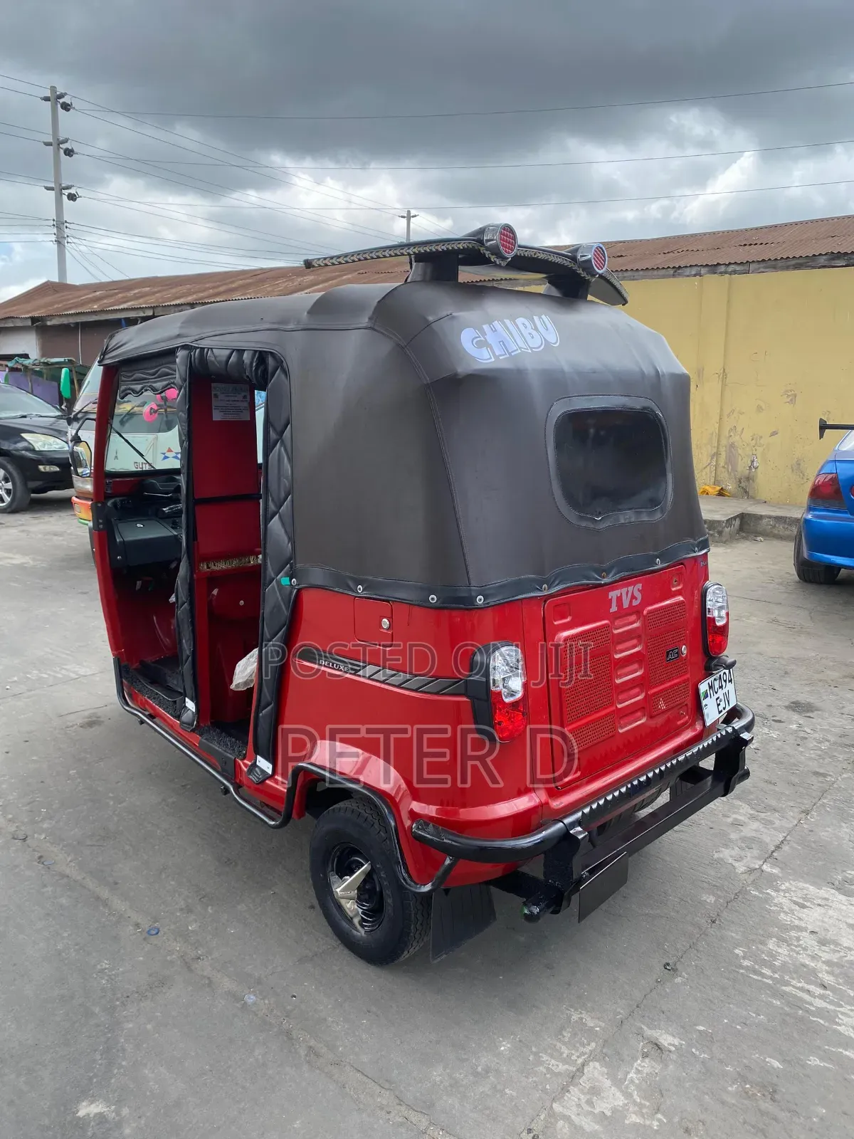 TVS King Deluxe Plus iTouch Start 2024 Red