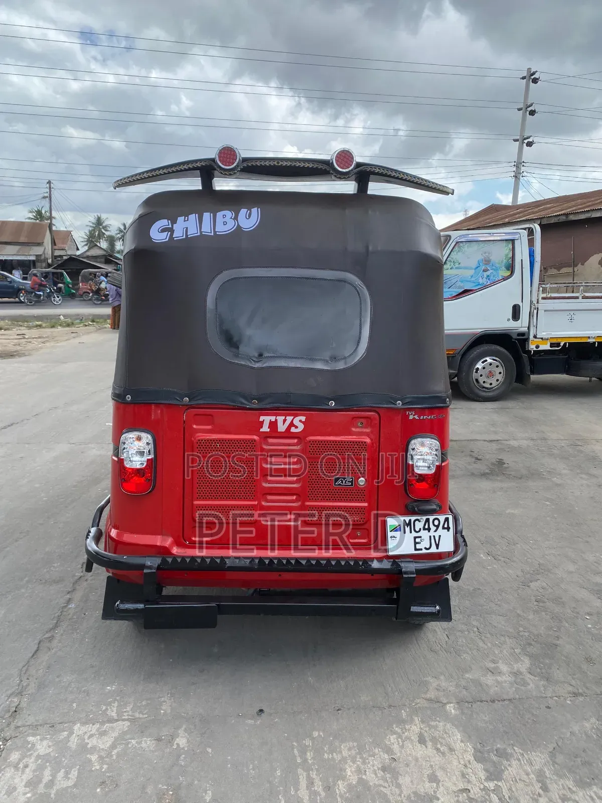 TVS King Deluxe Plus iTouch Start 2024 Red