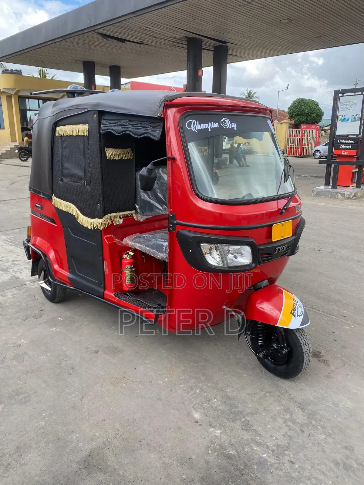 TVS King Deluxe Plus iTouch Start 2024 Red