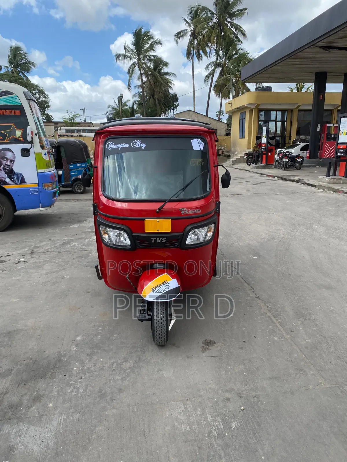 TVS King Deluxe Plus iTouch Start 2024 Red