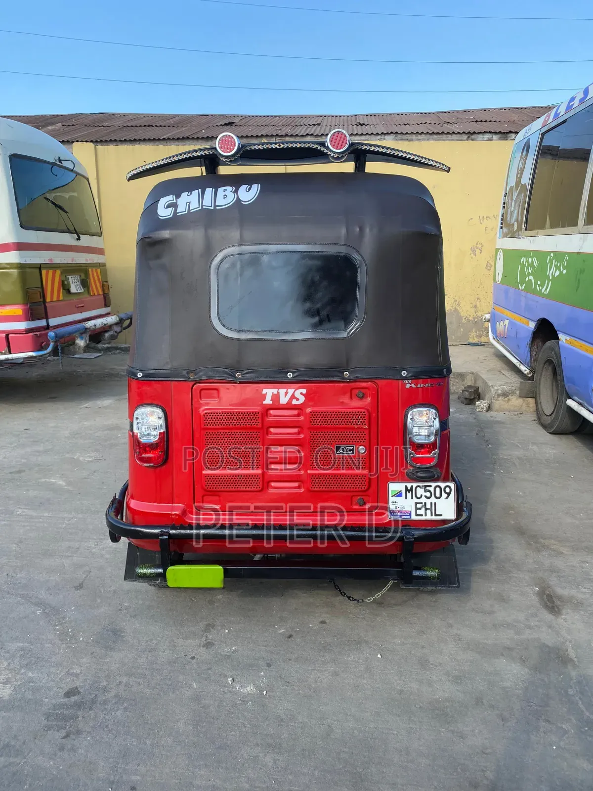 TVS King Deluxe Plus iTouch Start 2024 Red