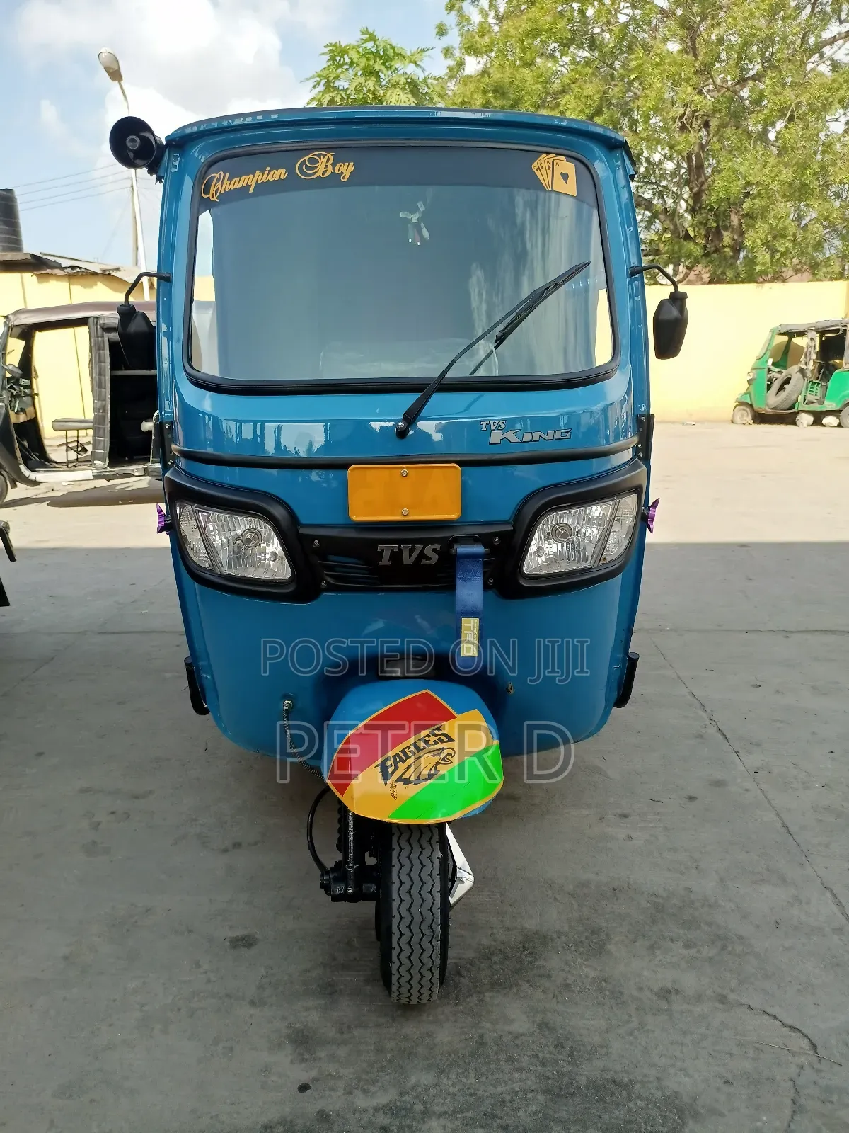 TVS King Deluxe Plus iTouch Start 2024 Blue
