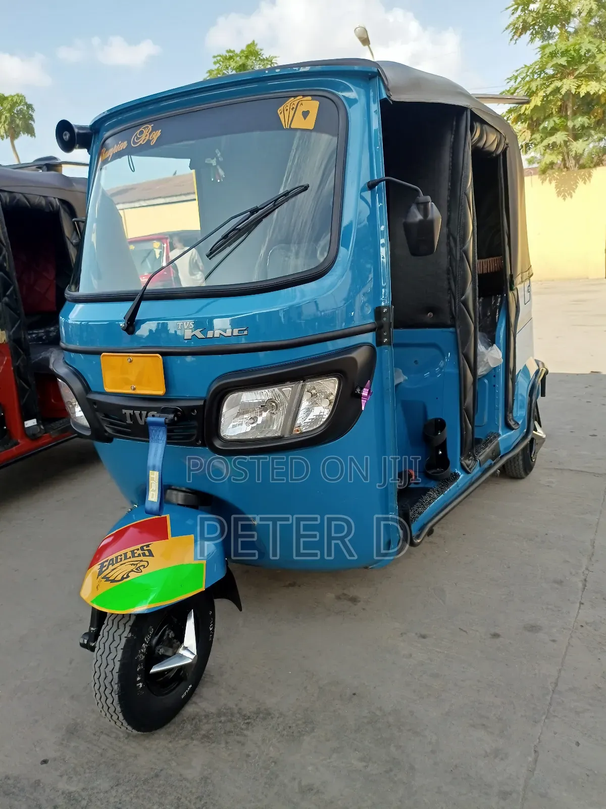 TVS King Deluxe Plus iTouch Start 2024 Blue