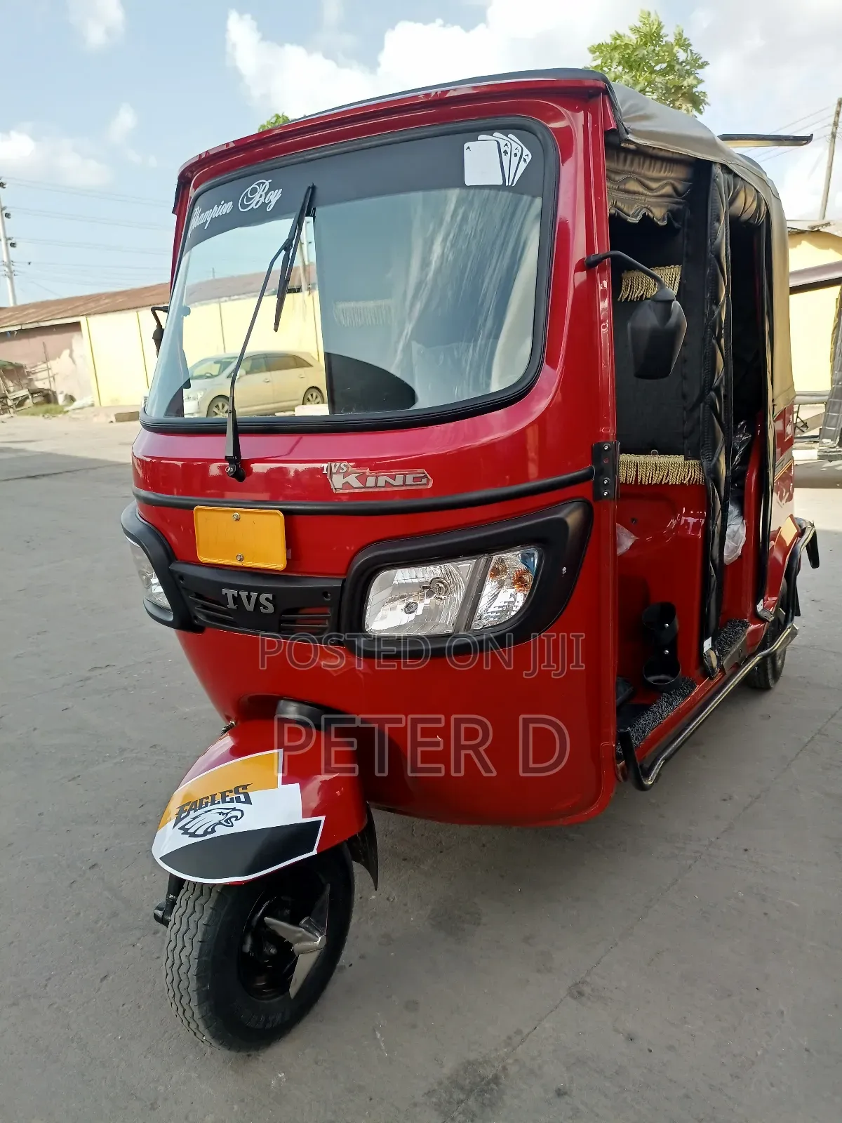 TVS King Deluxe Plus iTouch Start 2024 Red