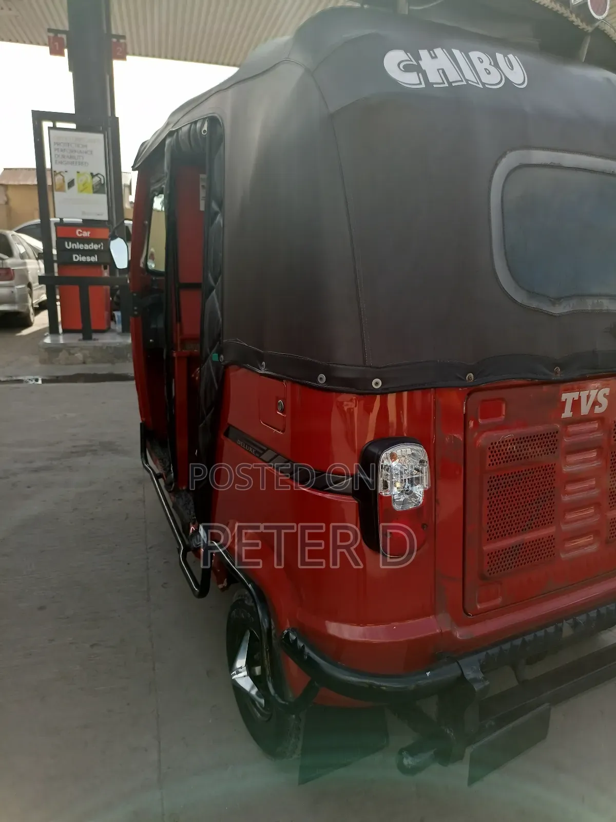 TVS King Deluxe Plus iTouch Start 2024 Red
