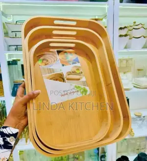 Bamboo Tray Set 3pcs