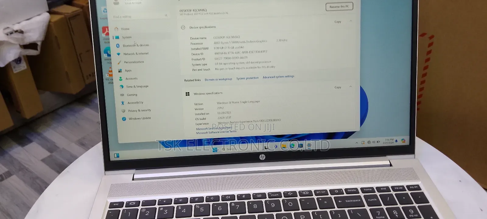 New Laptop HP ProBook 445 G9 8GB AMD Ryzen 5 SSD 256GB