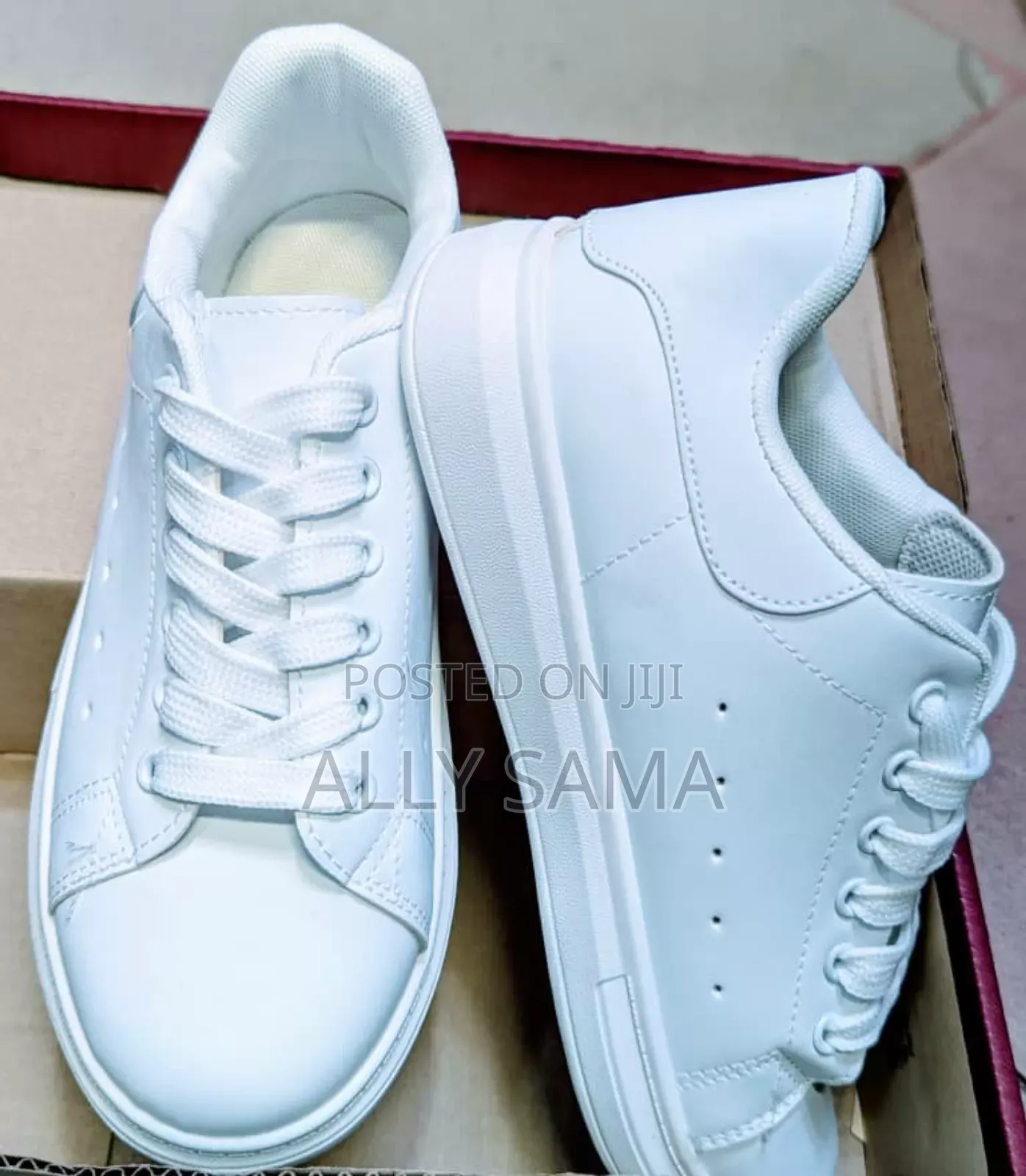 Girls School Shoes White Full