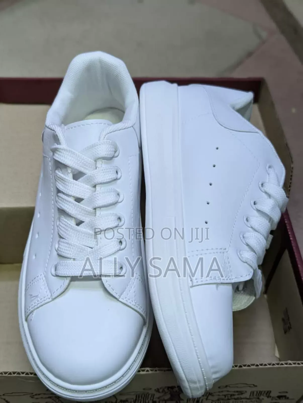 Girls School Shoes White Full