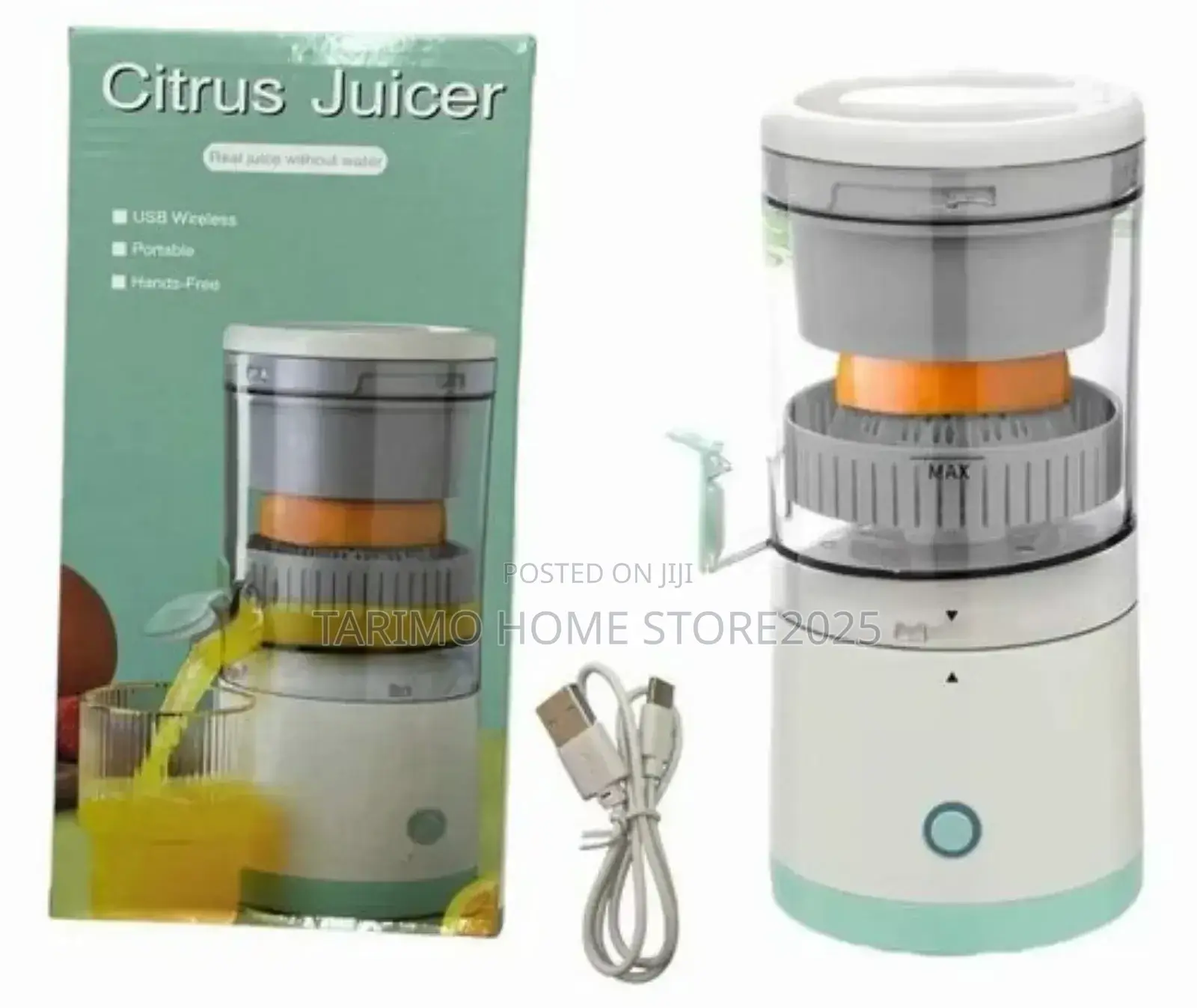 Portable Rechargable Citrus Juicer.
