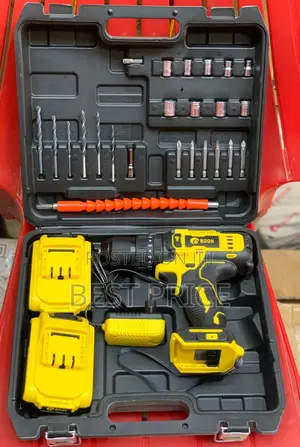 Edno Yellow Cordless Impact Driver Set -Ed -65