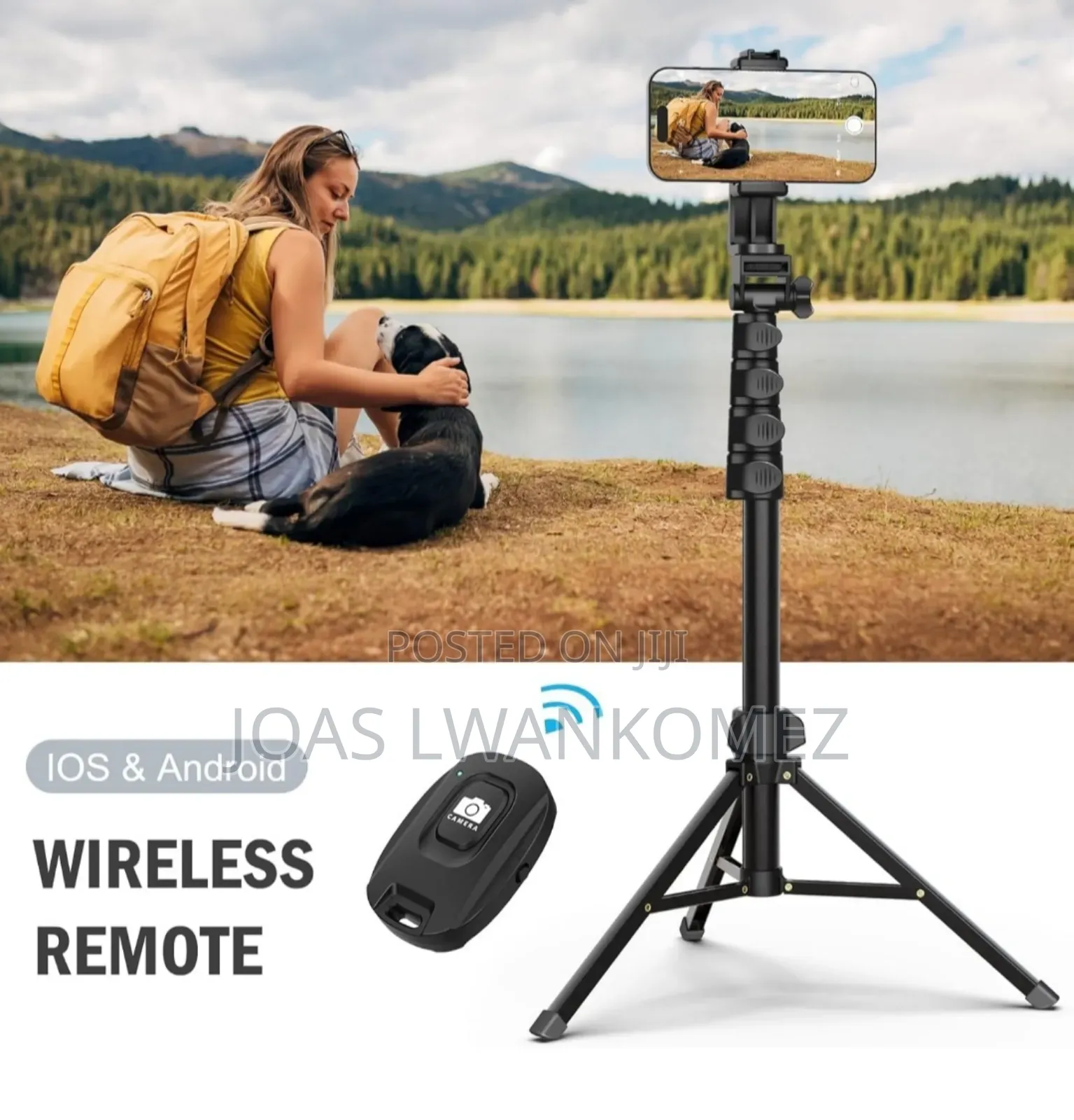 Phone Tripod Stand With Remote.