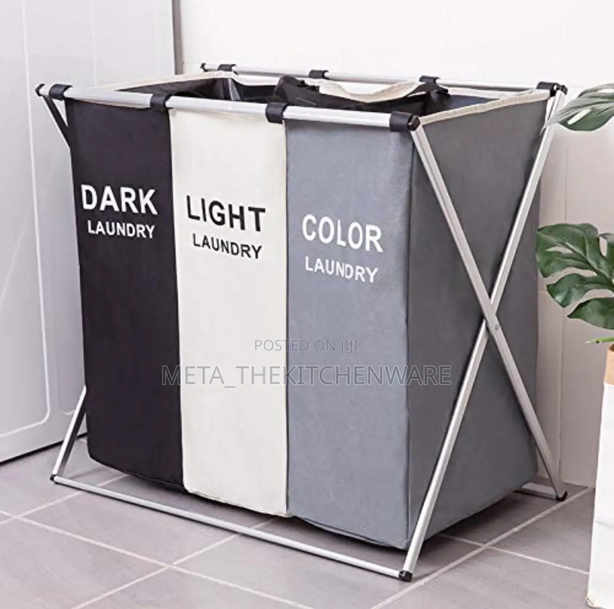 Foldable Divisional Storage Laundry Basket