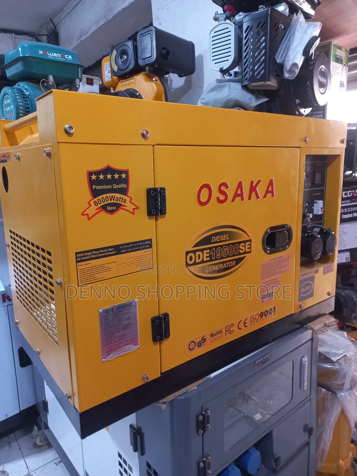 Osaka Kva 8 Single Phase Silent Generator