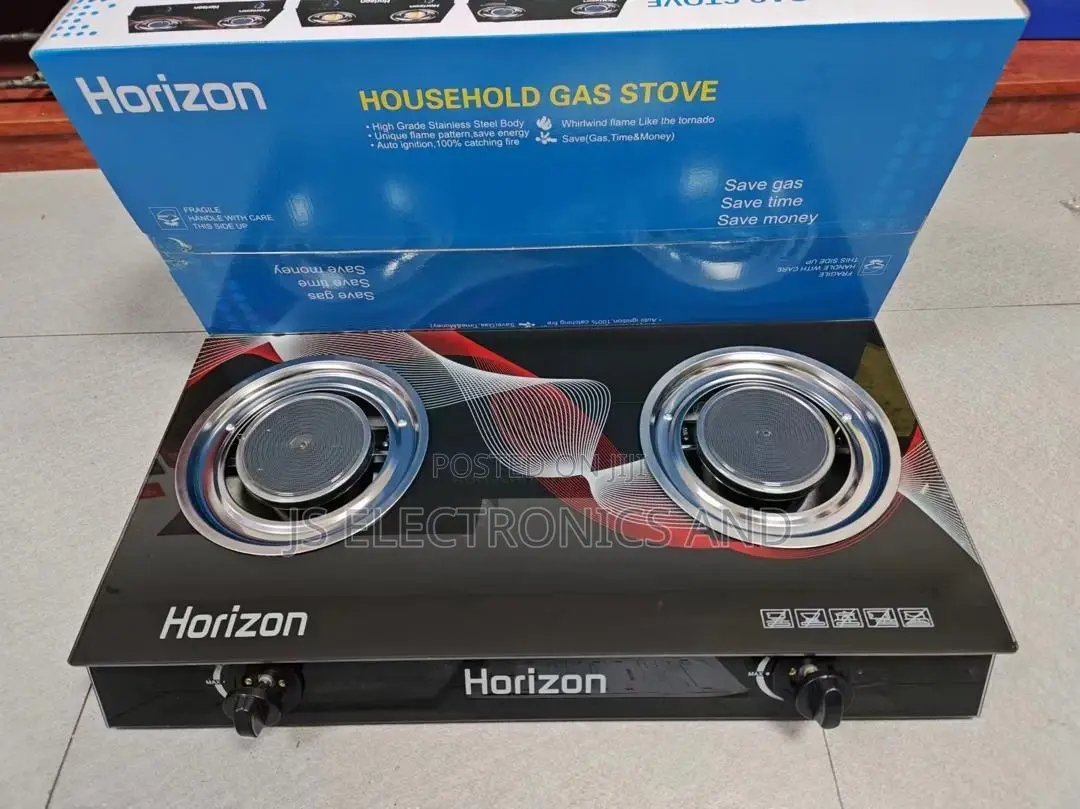 Horizon Household Gase Stove Plate Mbili Jiko La Gesi