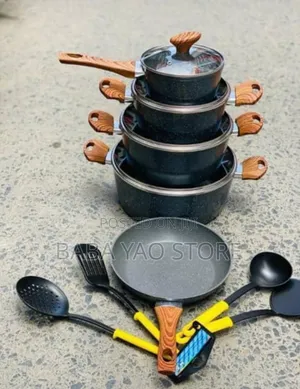 4pcs Kitchen Non-Stick Cookware Utensils Set Fry Pan Spoons