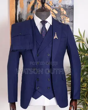 Dark Blue Heavy Cotton Suit