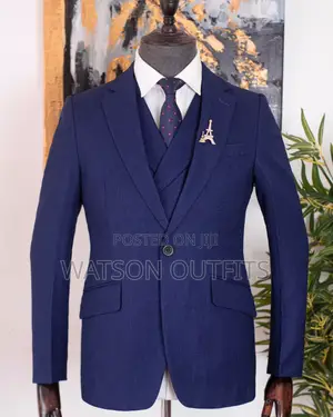 Dark Blue Heavy Cotton Suit