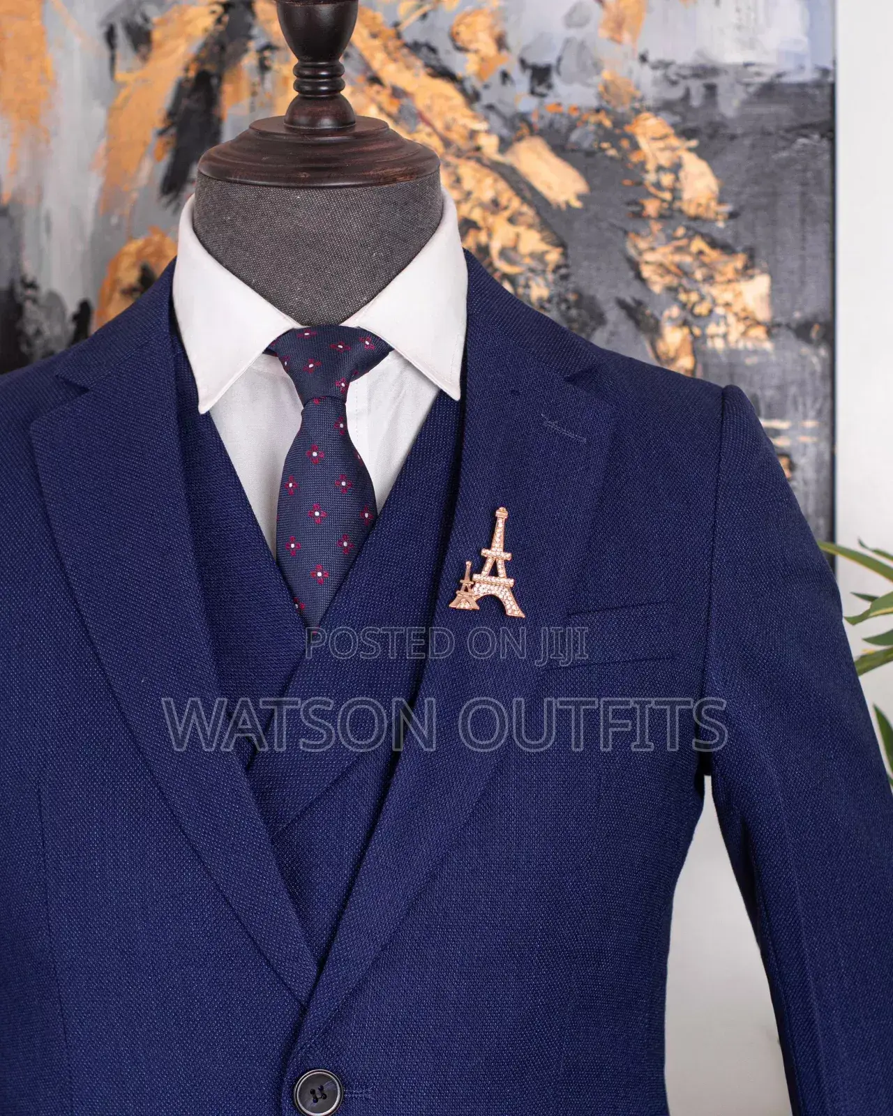Dark Blue Heavy Cotton Suit