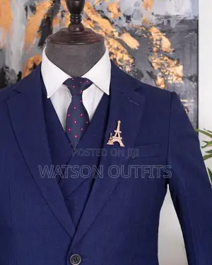 Dark Blue Heavy Cotton Suit