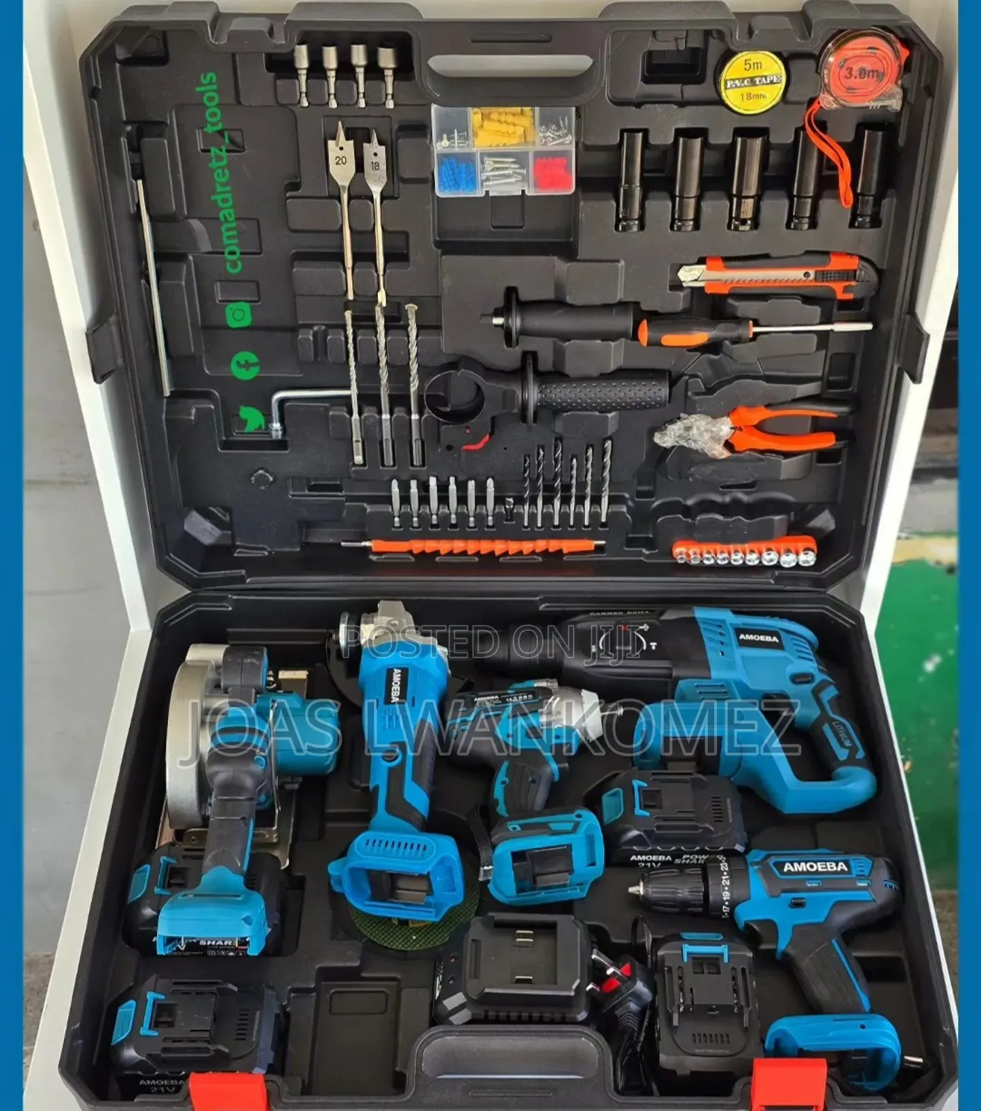 Hammer,Drill,Wrench,Grinder Combo.