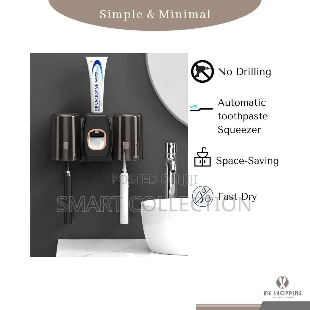 Wall Mount Automatic Toothpaste Squeezer Dispenser