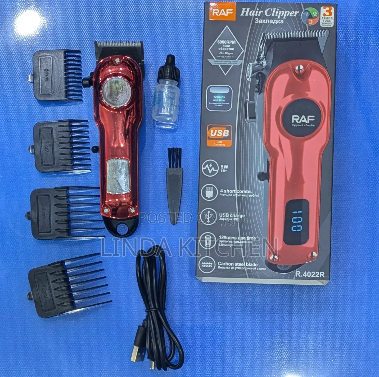 Raf Rechargable Hair Clipper