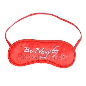 Red Satin Blindfold Sleeping Eye Mask Dungeon Restraint Role