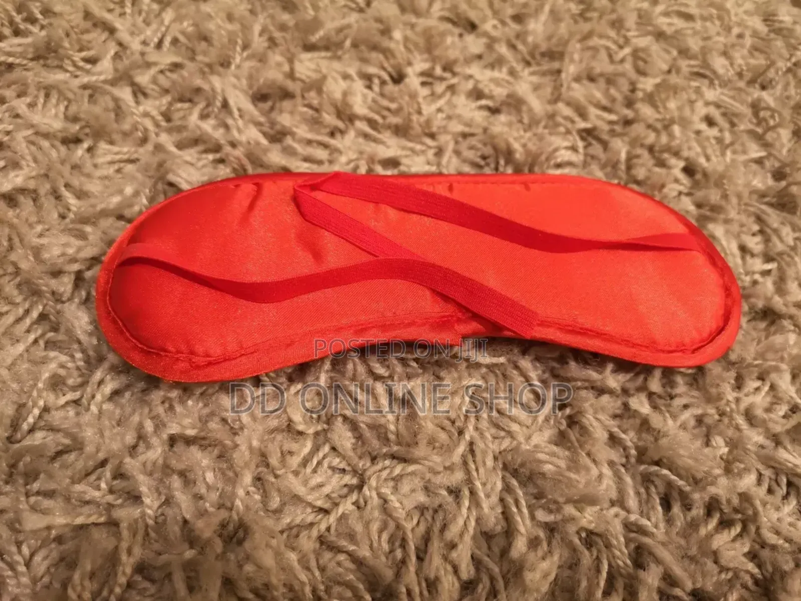 Red Satin Blindfold Sleeping Eye Mask Dungeon Restraint Role