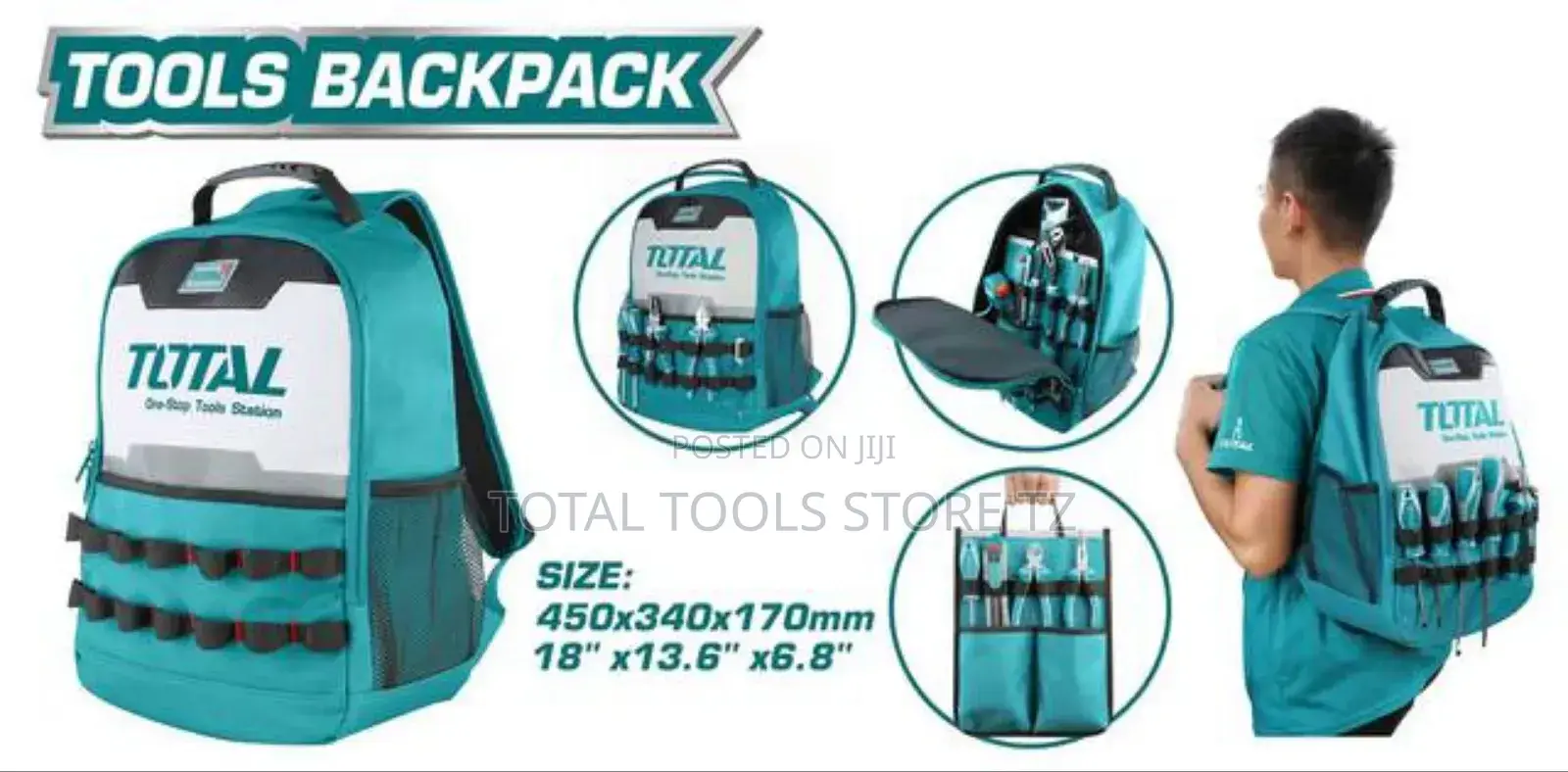 Total Tools Bagpack