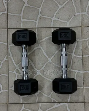 Hexagon Rubber Dumbbell