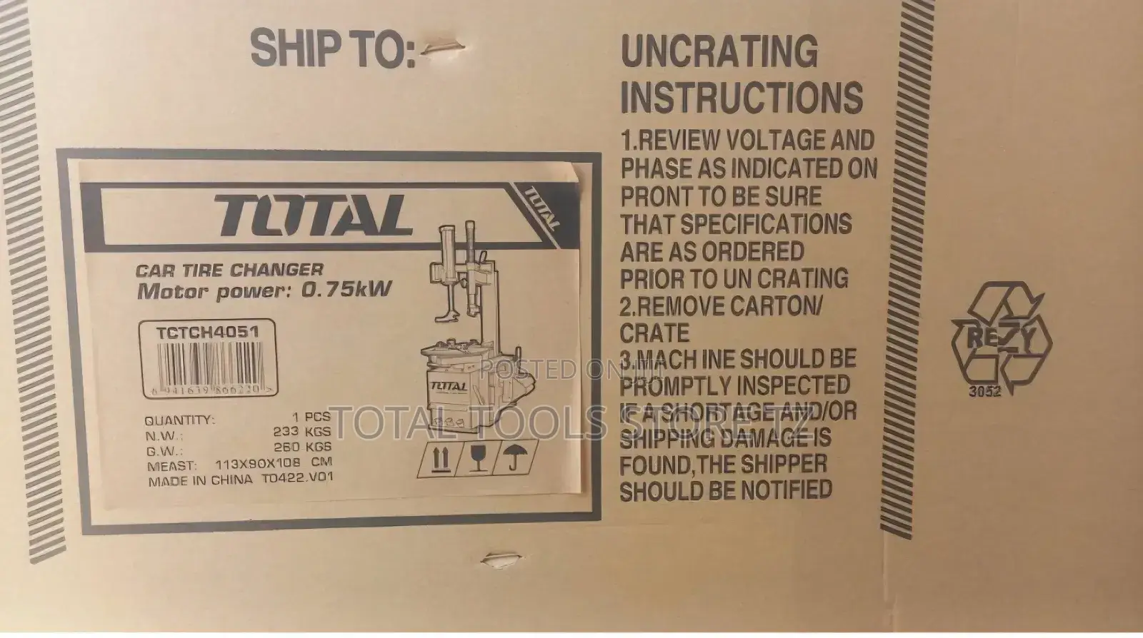 Total Tyre / Wheel Changer |