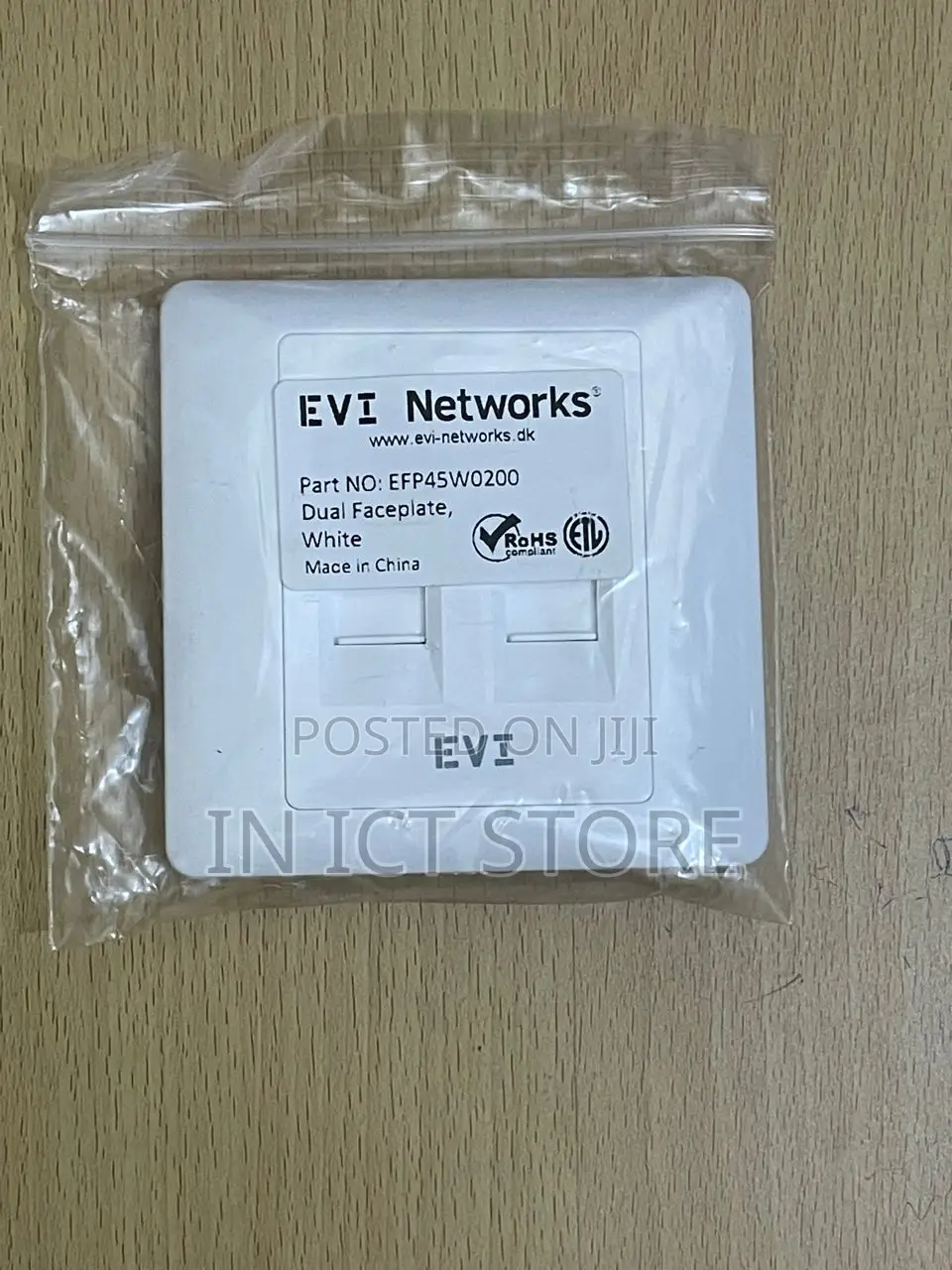 EVI Dual Faceplate White EFP45W0200