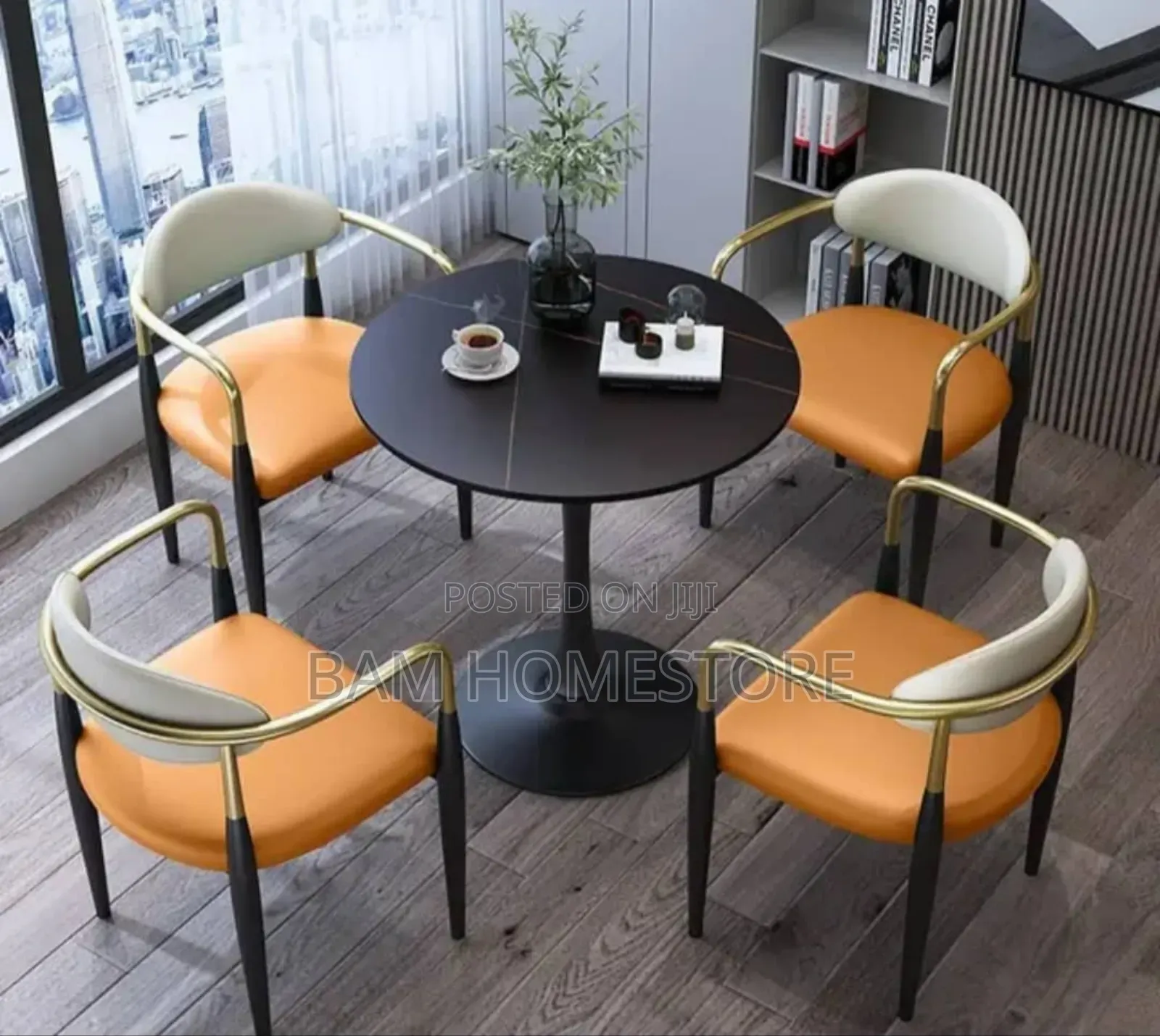 Classic Meza+ 4 Metal Velvet Chairs