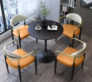 Classic Meza+ 4 Metal Velvet Chairs