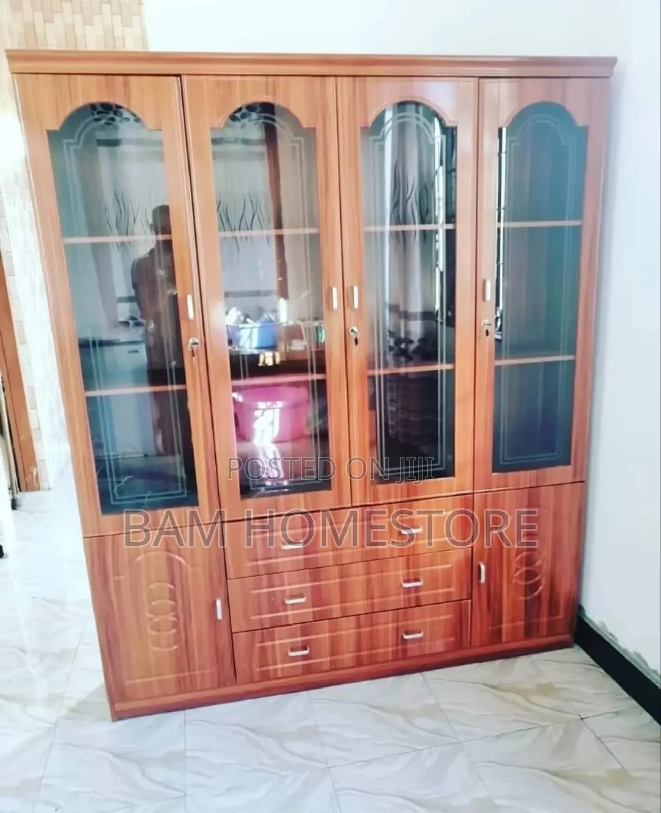Kabati La Vyombo 4 Doors( Imported From China)