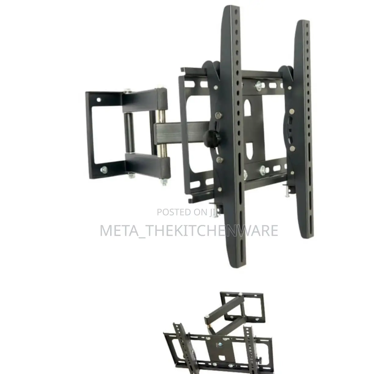 TV Wall Mount Bracket Single Arm Rotate 180 Angle 25-55inch