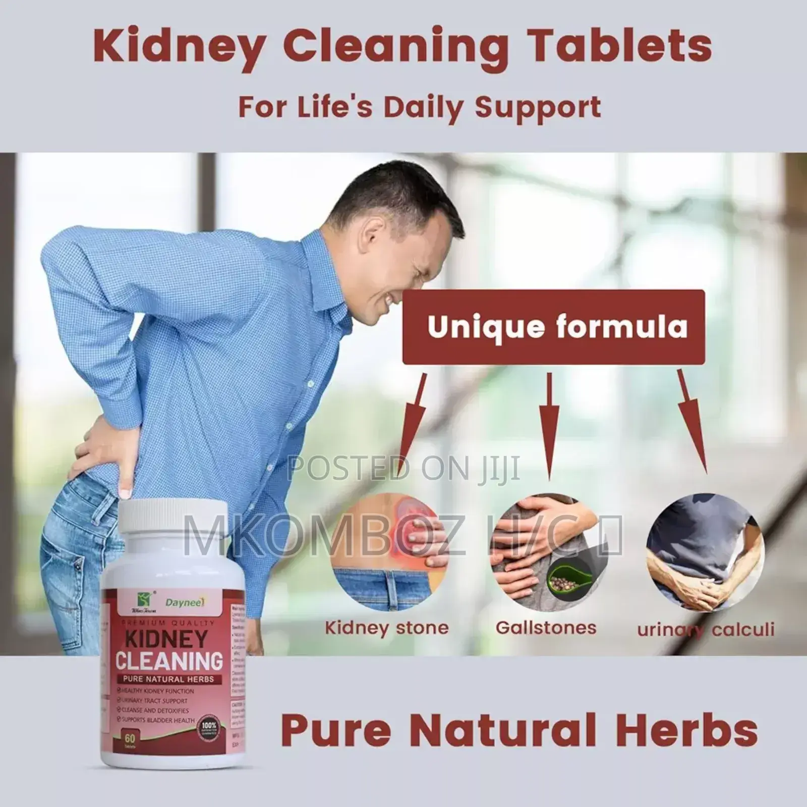 Kidney Cleaning Tablets, Cleans Urinary Bladder Ureters