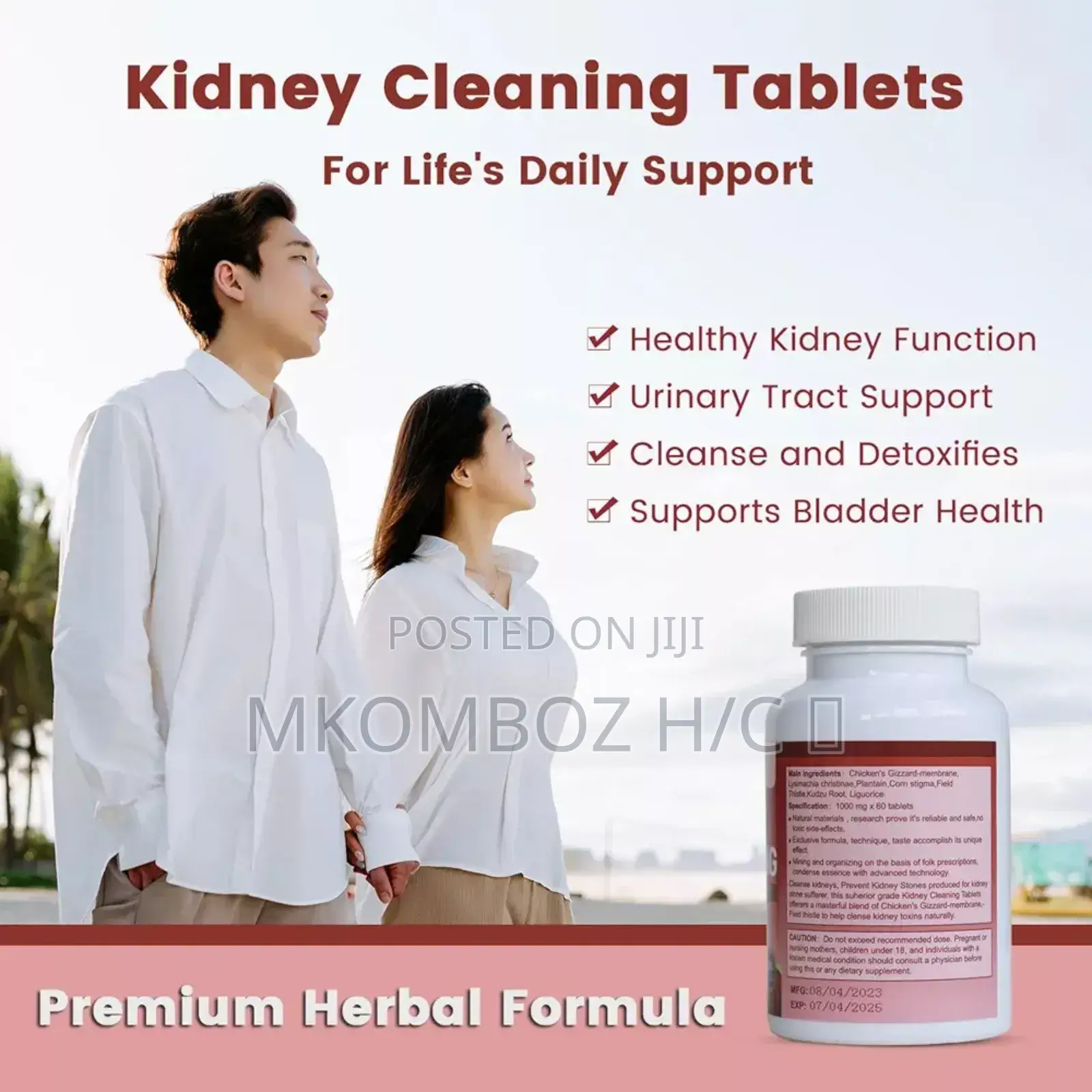 Kidney Cleaning Tablets, Cleans Urinary Bladder Ureters