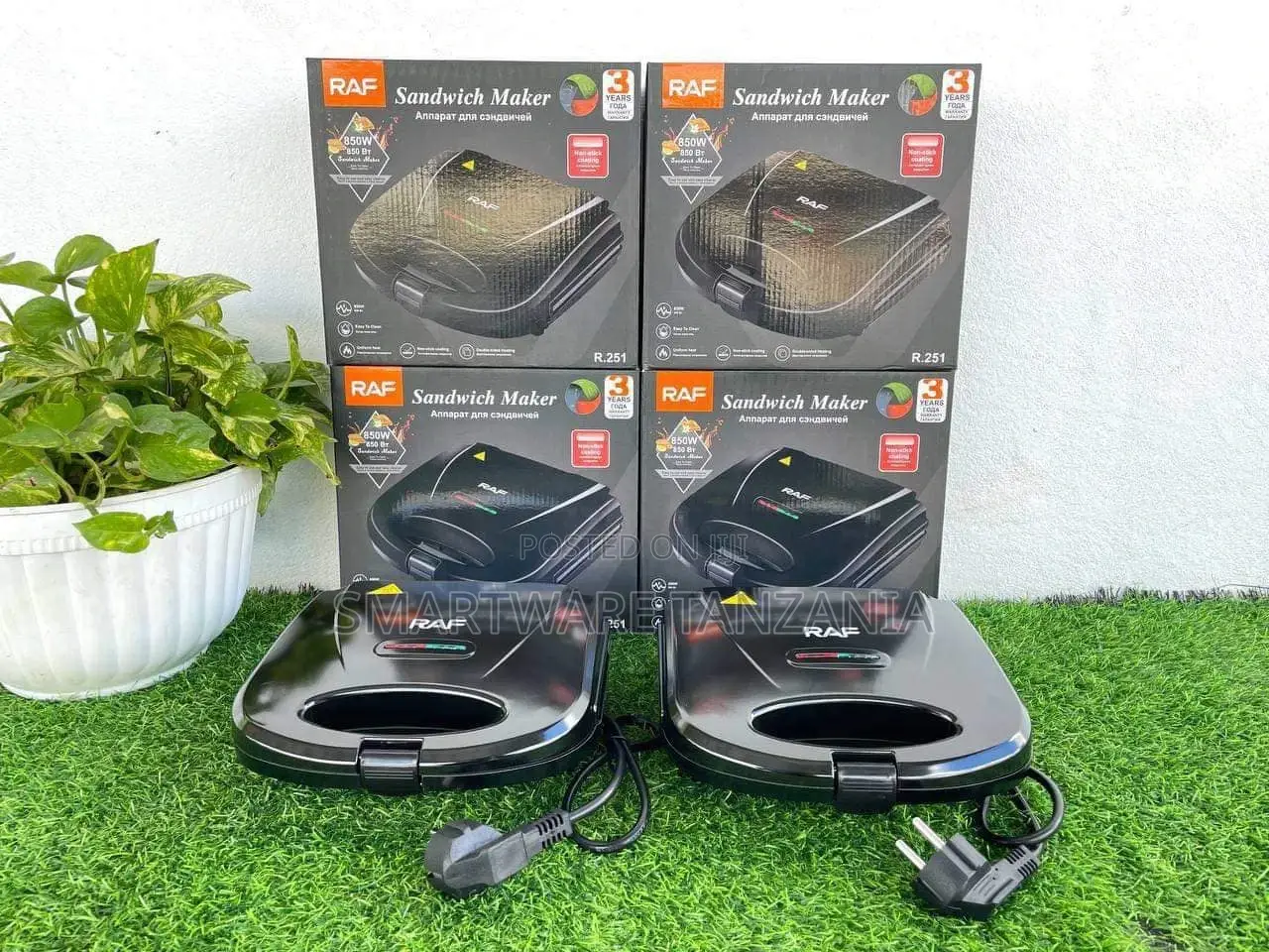 Sandwich Machine, 2 Slice Waffle Maker With Non-stick Plates