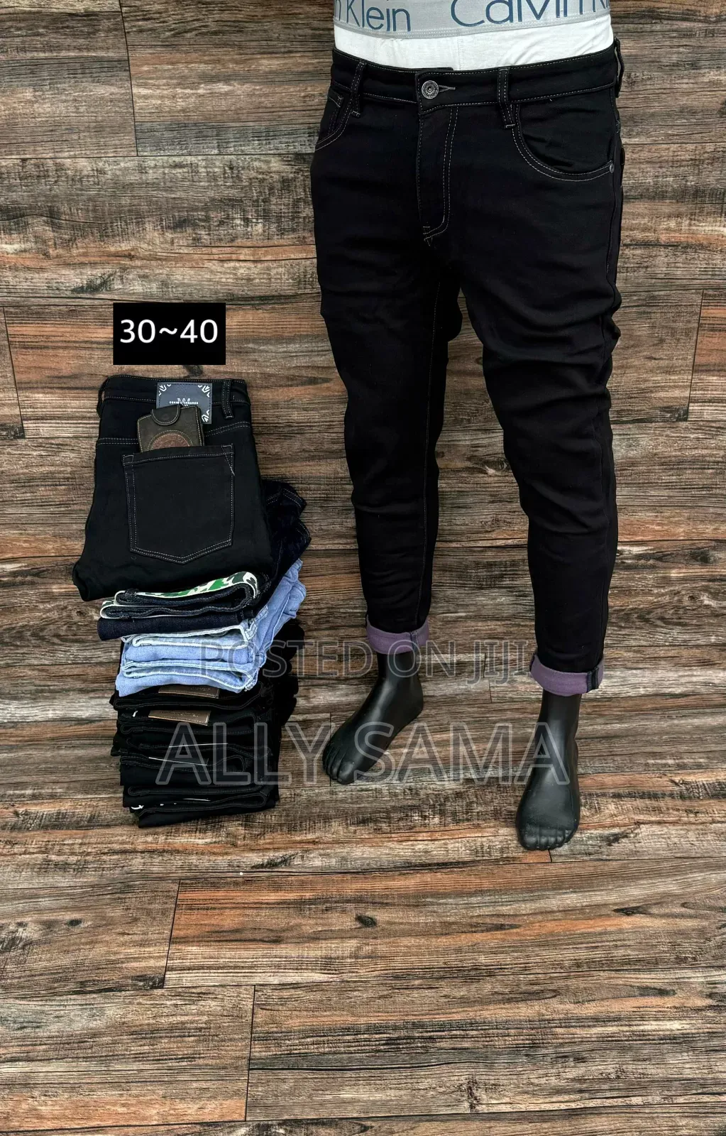 Mens Jeans Black Quality